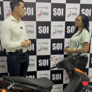 Moto recuperada na Operação Rastreados e devolvida à dona no Piauí