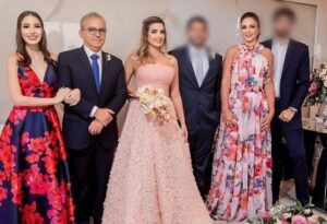 Da esq. para a dir.: Cristina, Firmino Filho, Bárbara e Lucy Soares