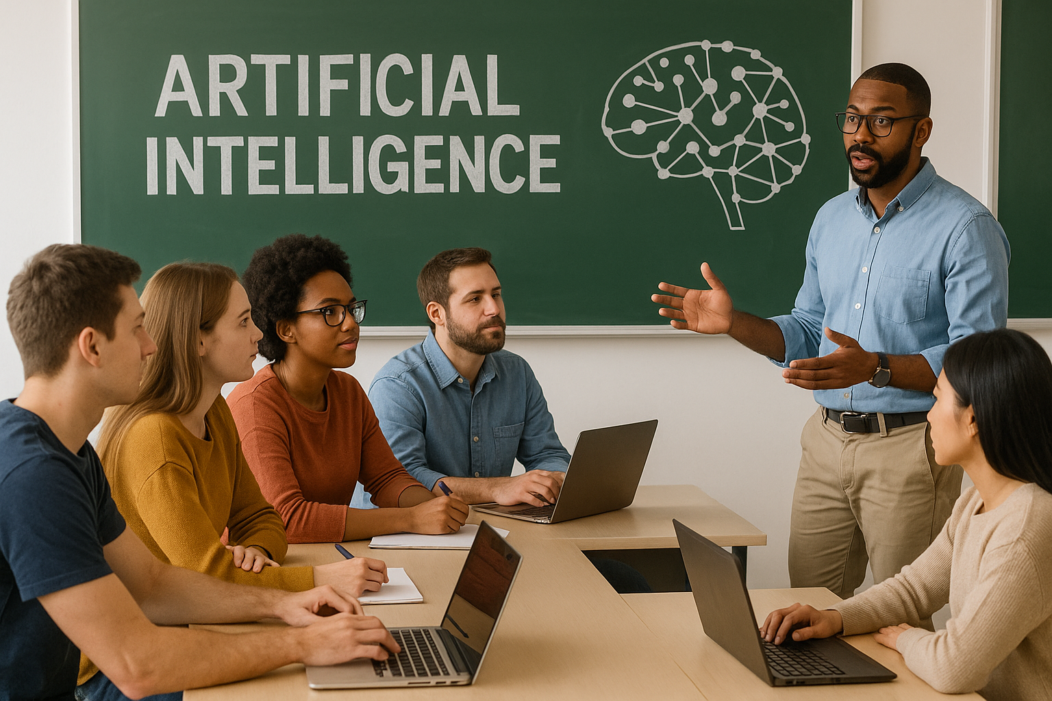 Ilustração feita no ChatGPT - Turma de Inteligência Artificial