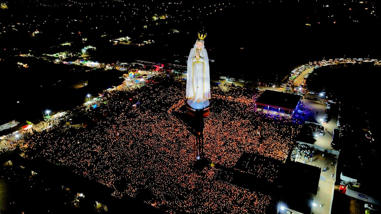Estátua de Nossa Senhora de Fátima em Crato, no Estado do Ceará