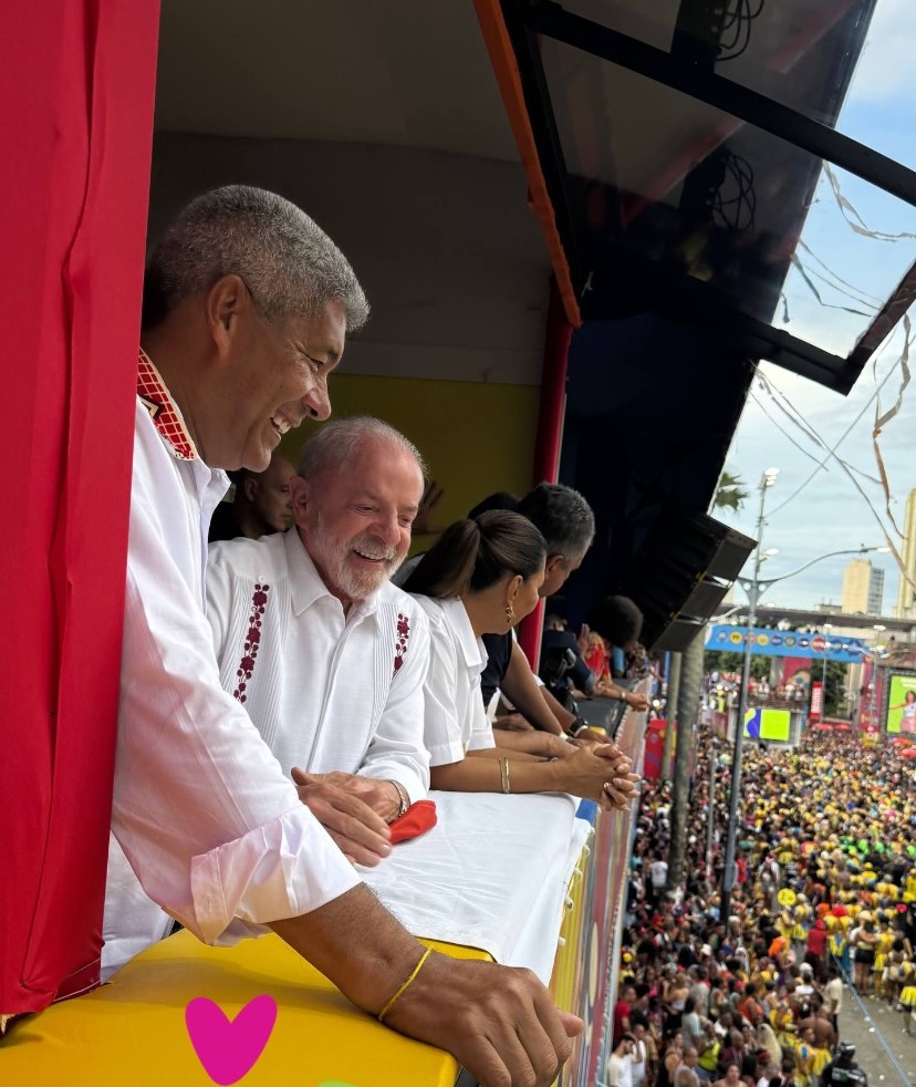 Governador Jerônimo e Lula, no carnaval da Bahia