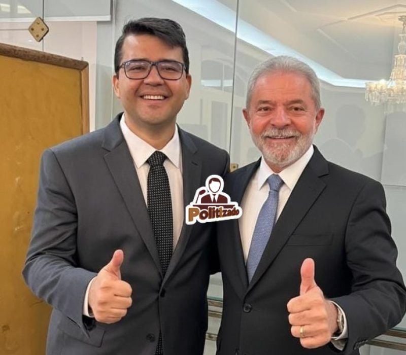 Secretário Chico Lucas e presidente em imagem criada por IA