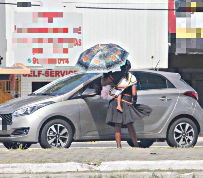 Venezuelanos nas ruas de Teresina
