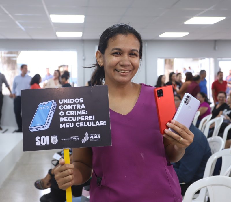 Mutirão da SSP-PI para devolução de celulares