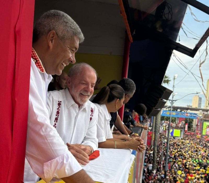 Governador Jerônimo e Lula, no carnaval da Bahia