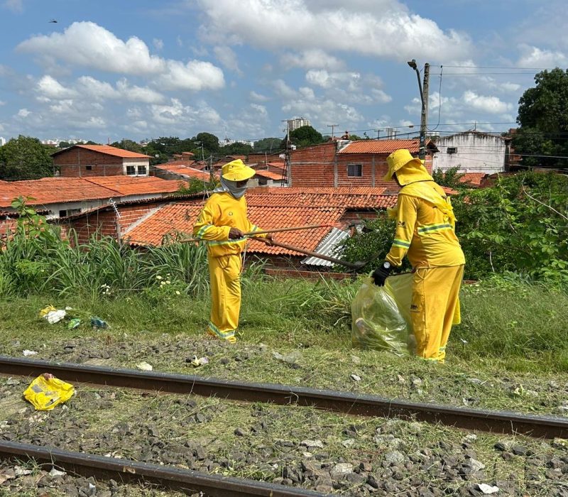 Limpeza urbana em Teresina