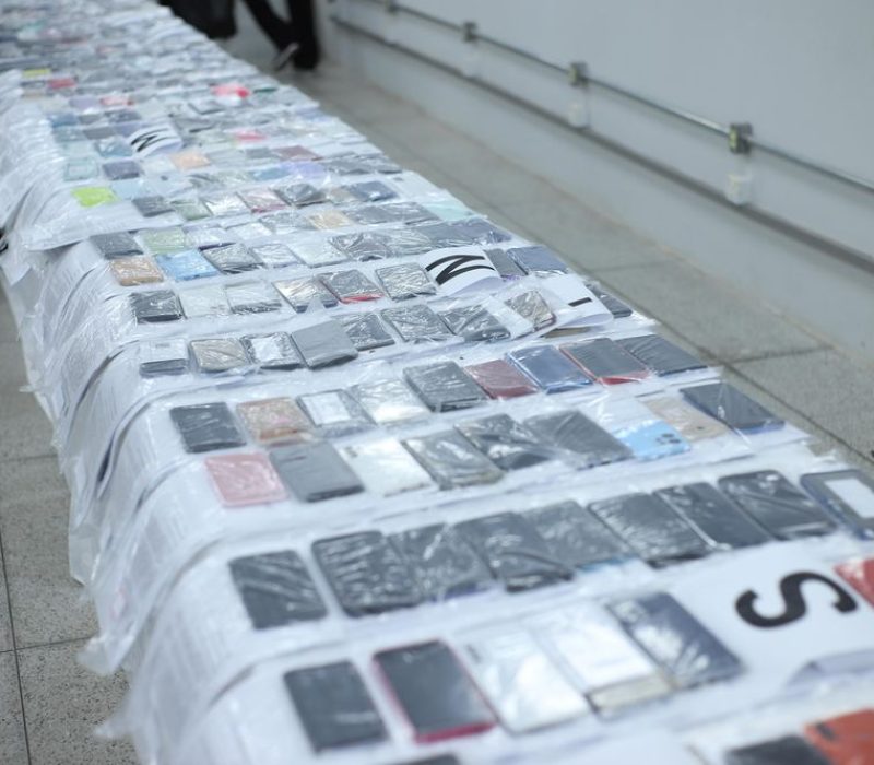 Celulares recuperados pela SSP-PI