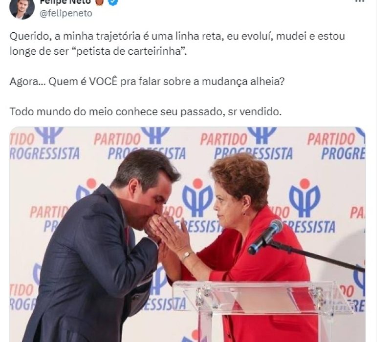 Felipe Neto lembrou passado de Ciro Nogueira