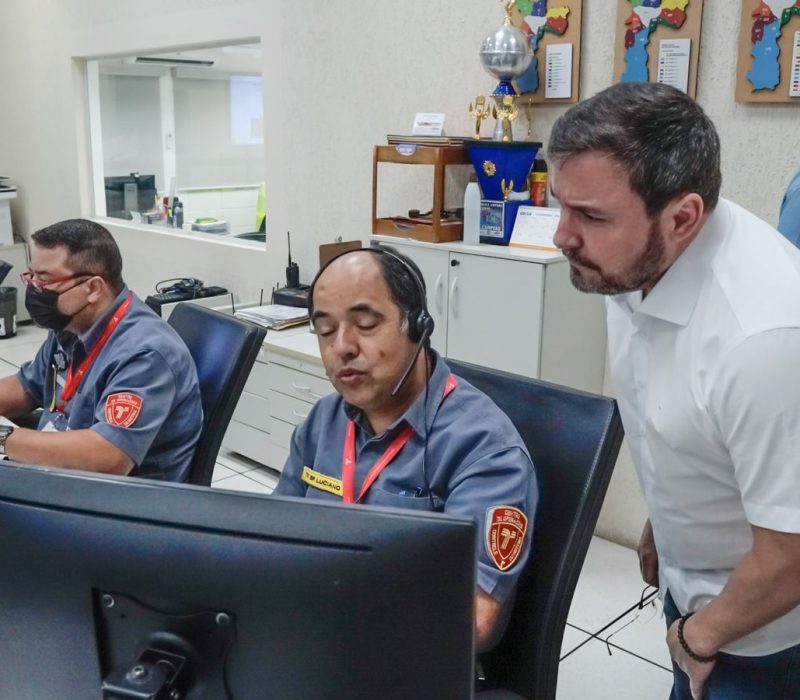 Fábio Novo em visita à SPTrans buscando solução pro transporte de Teresina