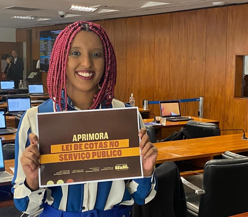 Cientista Política Nailah Neves Valeci no Senado Federal