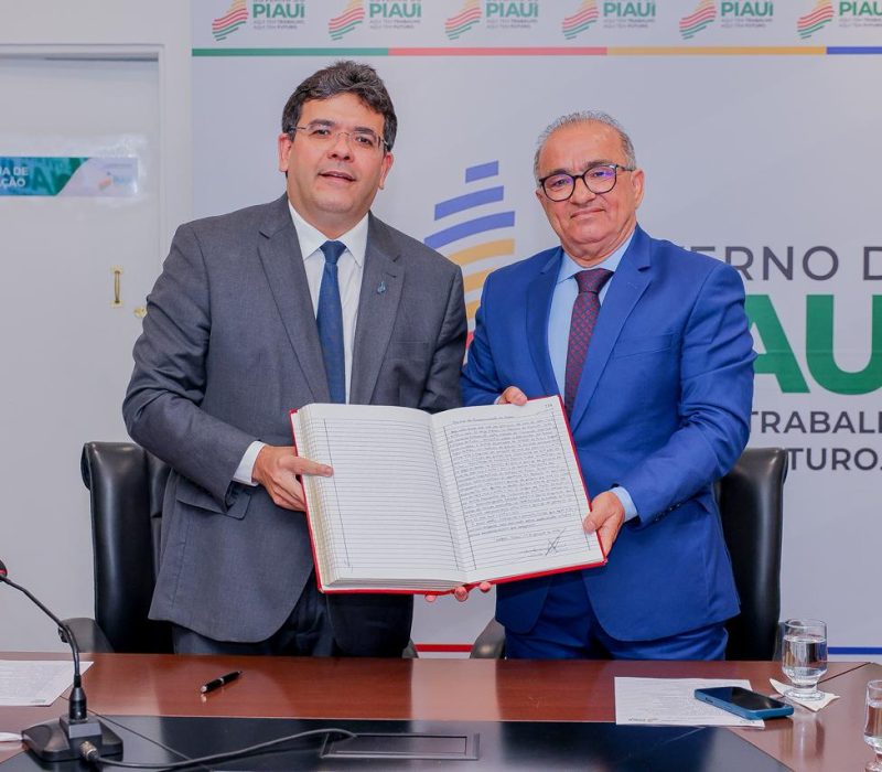 Governador Rafael Fonteles e o desembargador Aderson Nogueira