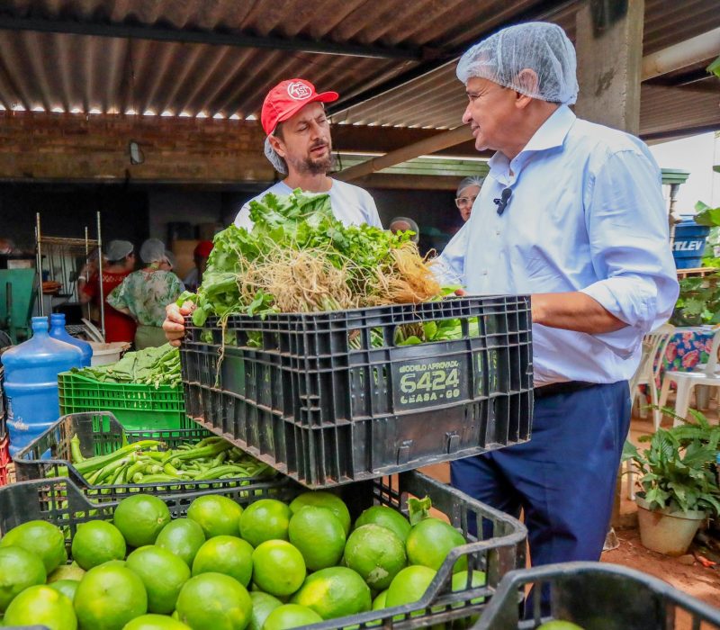 Ministro Wellington Dias com produtores e vendedores